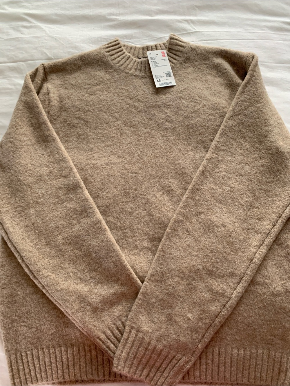Uniqlo Women's Crewneck Sweater - Light Taupe